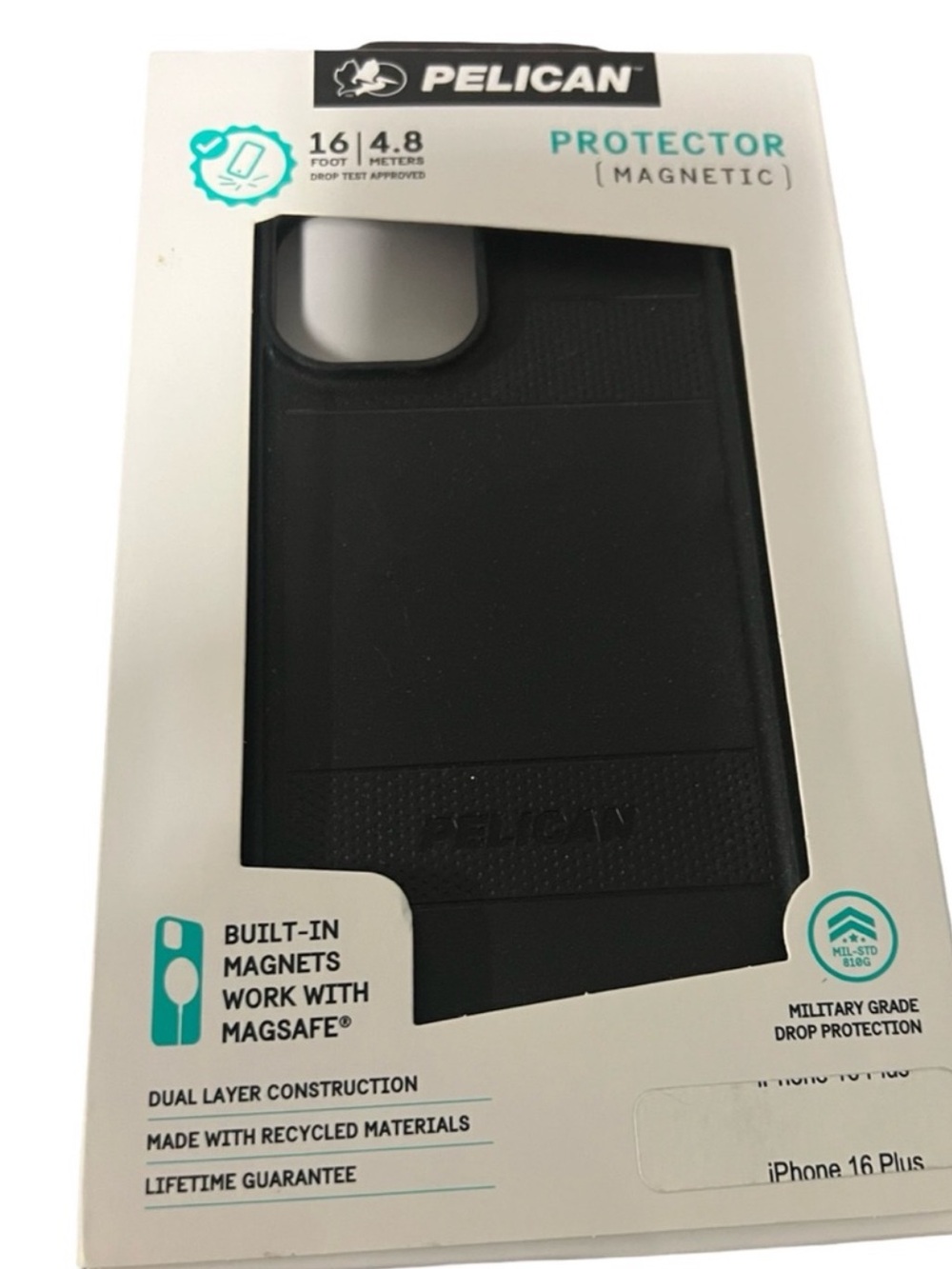 Pelican Black Magnetic Protector Case for iPhone 16 Plus FINAL PRICE DROP
